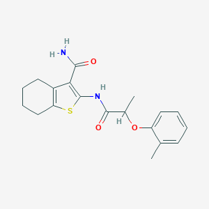 2-{[2-(2-Methylphenoxy)propanoyl]amino}-4,5,6,7-tetrahydro-1-benzothiophene-3-carboxamide