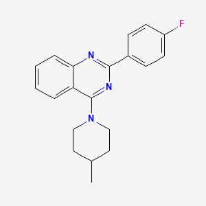 molecular formula C20H20FN3 B2500875 2-(4-Fluorophenyl)-4-(4-methylpiperidin-1-yl)quinazoline CAS No. 683779-97-7
