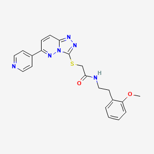 molecular formula C21H20N6O2S B2500889 N-(2-甲氧基苯乙基)-2-((6-(吡啶-4-基)-[1,2,4]三唑并[4,3-b]吡啶-3-基)硫代)乙酰胺 CAS No. 894061-97-3