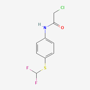 B2500895 2-chloro-N-{4-[(difluoromethyl)sulfanyl]phenyl}acetamide CAS No. 379254-30-5