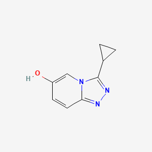 molecular formula C9H9N3O B2500909 3-Cyclopropyl-[1,2,4]triazolo[4,3-a]pyridin-6-ol CAS No. 1896717-52-4