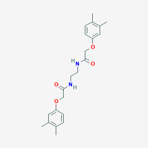 molecular formula C22H28N2O4 B250092 2-(3,4-dimethylphenoxy)-N-(2-{[(3,4-dimethylphenoxy)acetyl]amino}ethyl)acetamide 