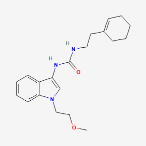 molecular formula C20H27N3O2 B2500925 1-(2-(cyclohex-1-en-1-yl)ethyl)-3-(1-(2-methoxyethyl)-1H-indol-3-yl)urea CAS No. 941908-73-2