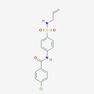 N-{4-[(allylamino)sulfonyl]phenyl}-4-chlorobenzamide