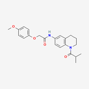 molecular formula C22H26N2O4 B2500943 N-(1-异丁酰-1,2,3,4-四氢喹啉-6-基)-2-(4-甲氧基苯氧基)乙酰胺 CAS No. 1005292-90-9