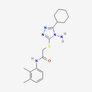 2-[(4-amino-5-cyclohexyl-1,2,4-triazol-3-yl)sulfanyl]-N-(2,3-dimethylphenyl)acetamide