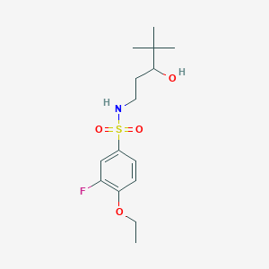 4-ethoxy-3-fluoro-N-(3-hydroxy-4,4-dimethylpentyl)benzenesulfonamide