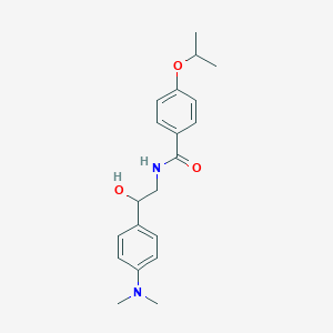 molecular formula C20H26N2O3 B2500953 N-(2-(4-(dimethylamino)phenyl)-2-hydroxyethyl)-4-isopropoxybenzamide CAS No. 1421495-18-2