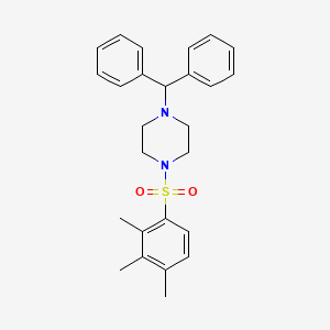 1-(Diphenylmethyl)-4-(2,3,4-trimethylbenzenesulfonyl)piperazine