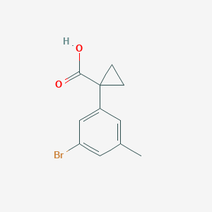 molecular formula C11H11BrO2 B2500971 1-(3-Bromo-5-methylphenyl)cyclopropane-1-carboxylic acid CAS No. 1503375-52-7