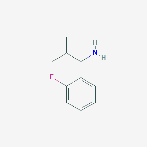 molecular formula C10H14FN B2500974 1-(2-Fluorophenyl)-2-methylpropan-1-amine CAS No. 1225849-36-4