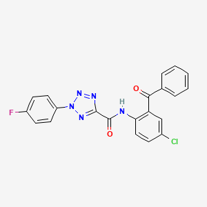 N-(2-benzoyl-4-chlorophenyl)-2-(4-fluorophenyl)-2H-tetrazole-5-carboxamide