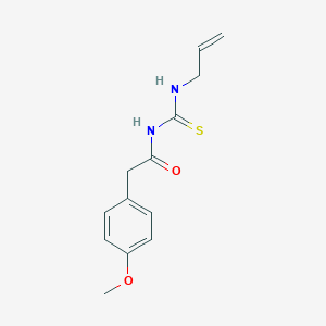 molecular formula C13H16N2O2S B250099 N-allyl-N'-[(4-methoxyphenyl)acetyl]thiourea 