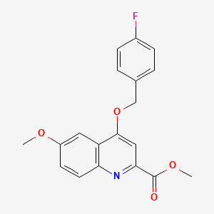 molecular formula C19H16FNO4 B2501001 1-acetyl-5-bromo-N-[3-(dimethylamino)propyl]indoline-6-sulfonamide CAS No. 1358329-38-0