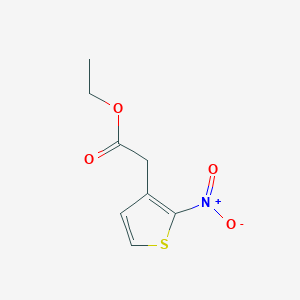 molecular formula C8H9NO4S B2501003 Ethyl 2-nitrothiophene-3-acetate CAS No. 387390-66-1