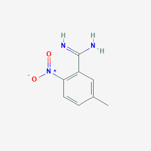 molecular formula C8H9N3O2 B2501008 5-Methyl-2-nitrobenzenecarboximidamide CAS No. 1378573-97-7