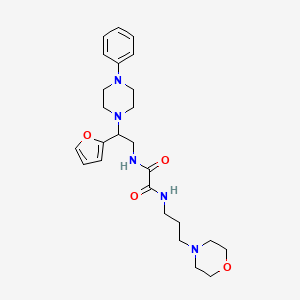 N1-(2-(furan-2-yl)-2-(4-phenylpiperazin-1-yl)ethyl)-N2-(3-morpholinopropyl)oxalamide