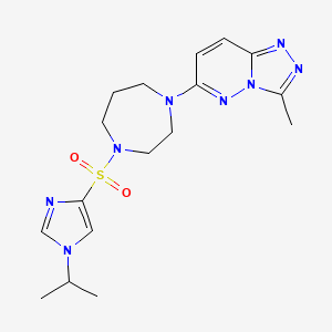 3-Methyl-6-[4-(1-propan-2-ylimidazol-4-yl)sulfonyl-1,4-diazepan-1-yl]-[1,2,4]triazolo[4,3-b]pyridazine