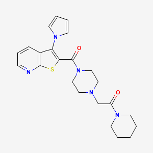 1-[4-(acetylamino)benzoyl]-N-cyclopropylpiperidine-4-carboxamide