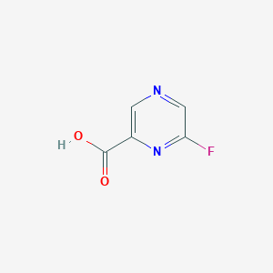 molecular formula C5H3FN2O2 B2501029 6-氟吡嗪-2-甲酸 CAS No. 1197231-27-8