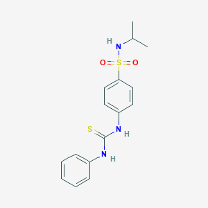 molecular formula C16H19N3O2S2 B250109 4-[(anilinocarbothioyl)amino]-N-isopropylbenzenesulfonamide 