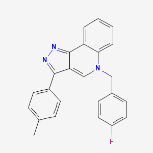 molecular formula C24H18FN3 B2501097 5-(4-fluorobenzyl)-3-(p-tolyl)-5H-pyrazolo[4,3-c]quinoline CAS No. 902278-28-8