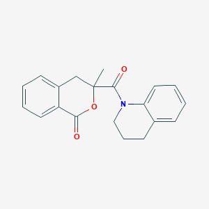 molecular formula C20H19NO3 B2501105 3-(3,4-dihydroquinolin-1(2H)-ylcarbonyl)-3-methyl-3,4-dihydro-1H-isochromen-1-one CAS No. 890646-49-8