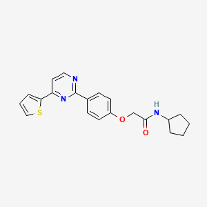 N-cyclopentyl-2-{4-[4-(2-thienyl)-2-pyrimidinyl]phenoxy}acetamide