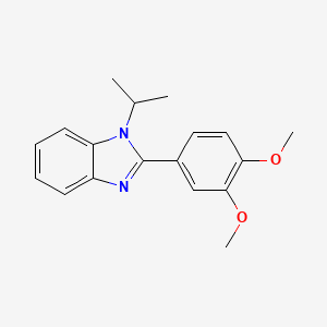 molecular formula C18H20N2O2 B2501120 2-(3,4-dimethoxyphenyl)-1-isopropyl-1H-benzo[d]imidazole CAS No. 477543-05-8