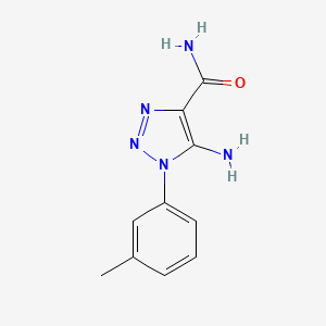 5-amino-1-(3-methylphenyl)-1H-1,2,3-triazole-4-carboxamide