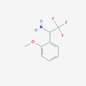molecular formula C9H10F3NO B2501159 2,2,2-Trifluoro-1-(2-methoxyphenyl)ethanamine CAS No. 1228880-25-8; 886368-62-3