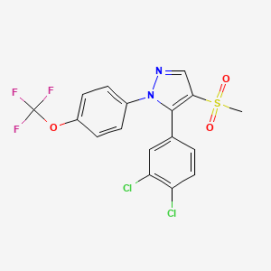 5-(3,4-dichlorophenyl)-4-(methylsulfonyl)-1-[4-(trifluoromethoxy)phenyl]-1H-pyrazole