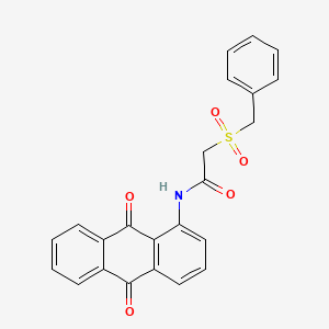 molecular formula C23H17NO5S B2501208 2-(benzylsulfonyl)-N-(9,10-dioxo-9,10-dihydroanthracen-1-yl)acetamide CAS No. 922450-36-0