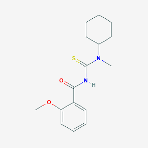 molecular formula C16H22N2O2S B250122 N-[cyclohexyl(methyl)carbamothioyl]-2-methoxybenzamide 