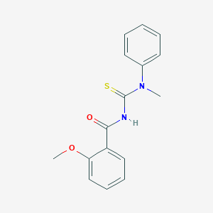 2-methoxy-N-[methyl(phenyl)carbamothioyl]benzamide