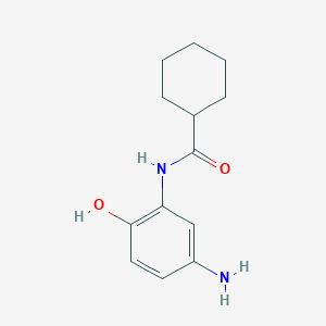molecular formula C13H18N2O2 B2501240 N-(5-氨基-2-羟基苯基)环己烷甲酰胺 CAS No. 1282142-87-3