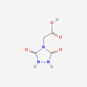 molecular formula C4H5N3O4 B2501242 2-(3,5-Dioxo-1,2,4-triazolidin-4-yl)acetic acid CAS No. 78409-55-9