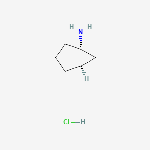 molecular formula C6H12ClN B2501279 盐酸(1R,5R)-双环[3.1.0]己烷-1-胺 CAS No. 2140262-86-6