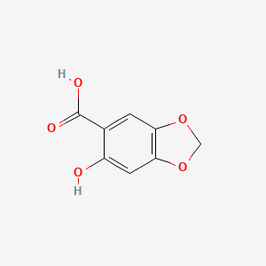 molecular formula C8H6O5 B2501282 6-羟基-2H-1,3-苯并二氧杂环-5-羧酸 CAS No. 4890-01-1