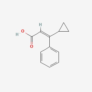 molecular formula C12H12O2 B2501296 (Z)-3-环丙基-3-苯基丙-2-烯酸 CAS No. 64701-77-5