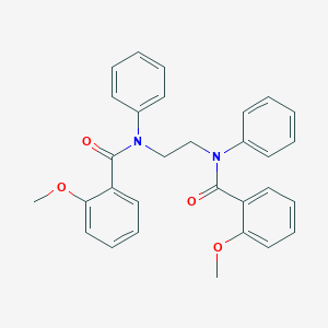 molecular formula C30H28N2O4 B250130 N,N'-1,2-ethanediylbis(2-methoxy-N-phenylbenzamide) 