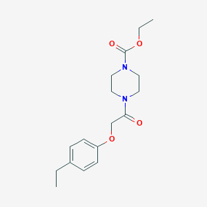 molecular formula C17H24N2O4 B250131 Ethyl 4-[(4-ethylphenoxy)acetyl]-1-piperazinecarboxylate 