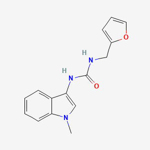 molecular formula C15H15N3O2 B2501313 1-(furan-2-ylmethyl)-3-(1-methyl-1H-indol-3-yl)urea CAS No. 899753-61-8
