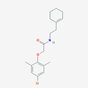 molecular formula C18H24BrNO2 B250133 2-(4-bromo-2,6-dimethylphenoxy)-N-[2-(1-cyclohexen-1-yl)ethyl]acetamide 