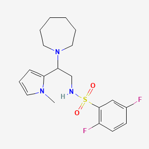 N-(2-(azepan-1-yl)-2-(1-methyl-1H-pyrrol-2-yl)ethyl)-2,5-difluorobenzenesulfonamide