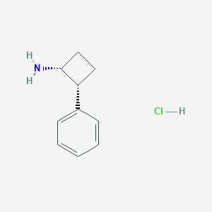 molecular formula C10H14ClN B2501334 (1R,2R)-2-苯基环丁烷-1-胺盐酸盐 CAS No. 69241-18-5