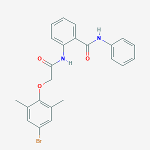 2-{[(4-bromo-2,6-dimethylphenoxy)acetyl]amino}-N-phenylbenzamide