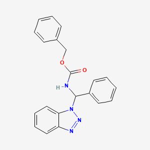 B2501340 Benzyl N-[1H-1,2,3-benzotriazol-1-yl(phenyl)methyl]carbamate CAS No. 125453-15-8