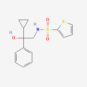 molecular formula C15H17NO3S2 B2501345 N-(2-环丙基-2-羟基-2-苯乙基)噻吩-2-磺酰胺 CAS No. 1448027-06-2