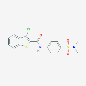 3-chloro-N-[4-(dimethylsulfamoyl)phenyl]-1-benzothiophene-2-carboxamide